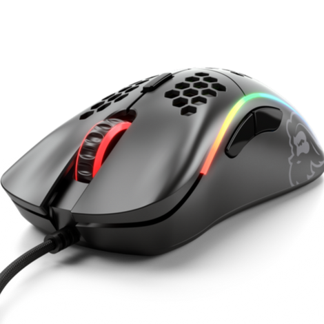 GLORIOUS Model D Minus Wired Ergonomic Gaming Mouse ( 12000DPI / 6 Macro Buttons ) ( Matte Black )