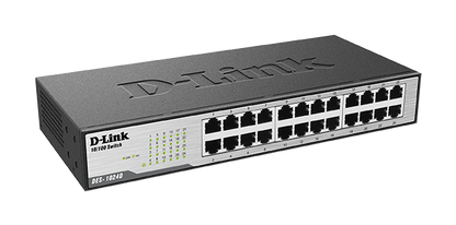 DLINK 24-PORT FAST ETHERNET UNMANAGED DESKTOP SWITCH DES-1024D