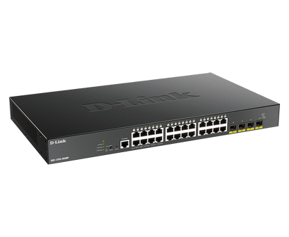 DLINK 28-PORT 10-GIGABIT SMART MANAGED POE SWITCH DGS-1250-28XMP