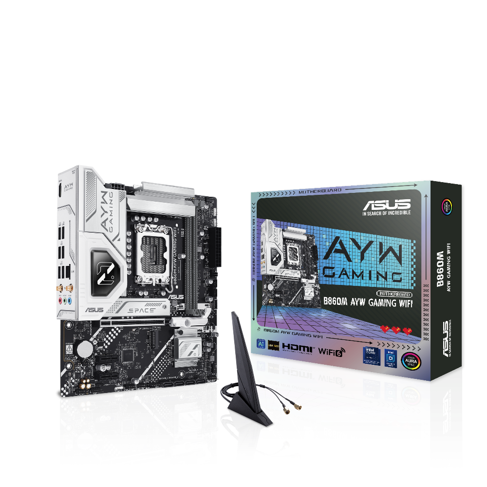 ASUS B860M AYW Gaming Wifi DDR5 Intel Motherboard