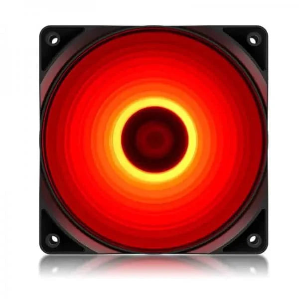 DEEPCOOL RF120 120mm Red RGB Cabinet Fan (Black) (Single Pack)