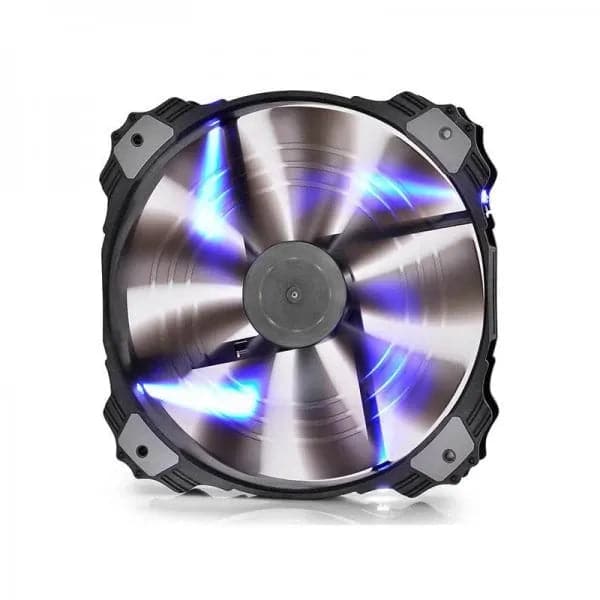 DEEPCOOL XFan 200 Blue 200mm LED RGB Cabinet Fan (Black) (Single Pack)