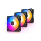 DEEPCOOL RF120 FS 120mm RGB Cabient Fan (Black) (Triple Pack)