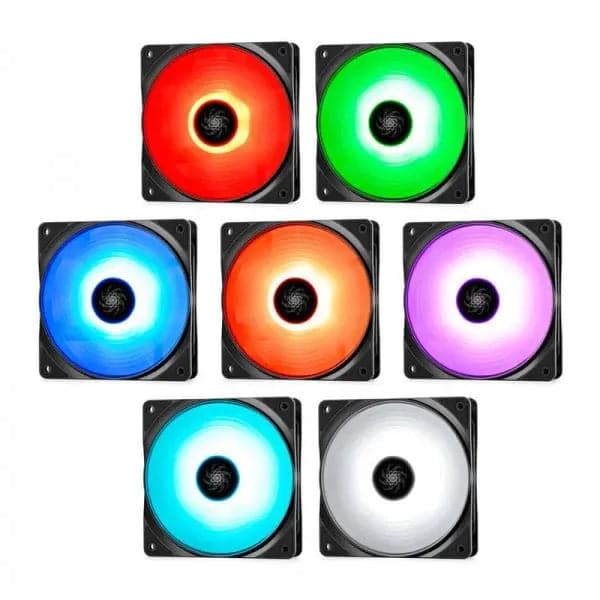 DEEPCOOL RF120M 120mm RGB Cabinet Fan (Black) (Five Pack)