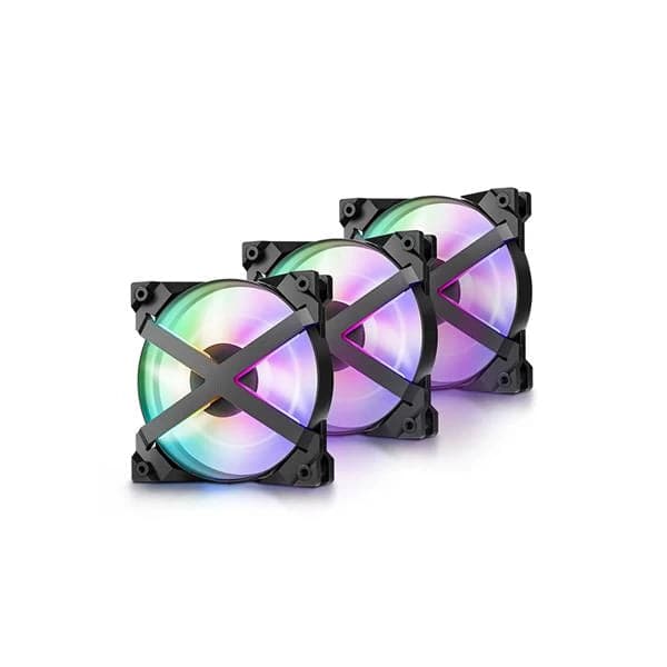 DEEPCOOL MF120 GT 120mm ARGB Cabinet Fan (Black) (Triple Pack)