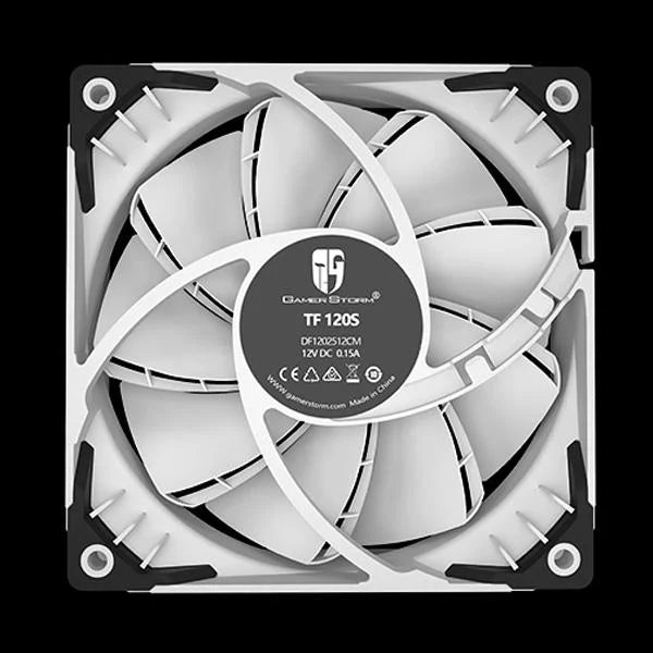 DEEPCOOL Gamerstrom TF120 S 120mm Non-RGB Cabinet Fan (White) (Single Pack)