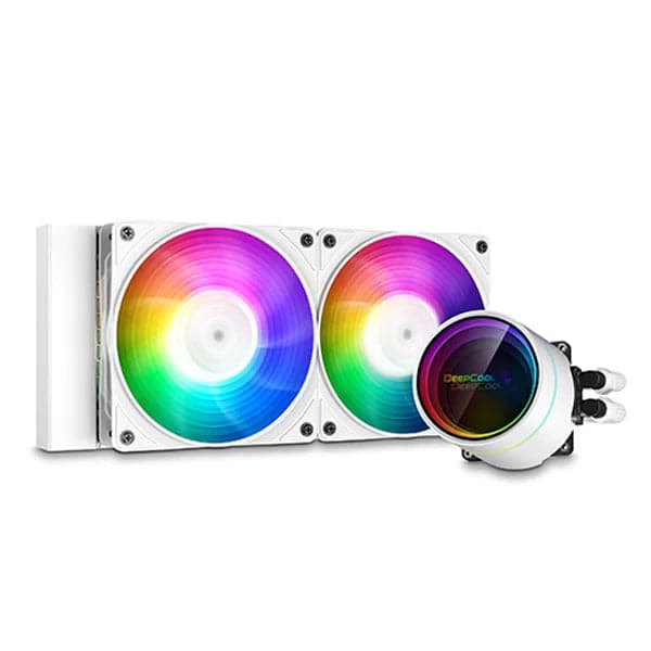 DEEPCOOL CASTLE 240EX 240mm ARGB CPU Liquid Cooler (White)