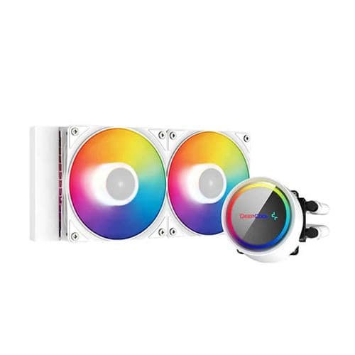 DEEPCOOL Gammaxx L240 ARGB 240mm CPU Liquid Cooler (White)
