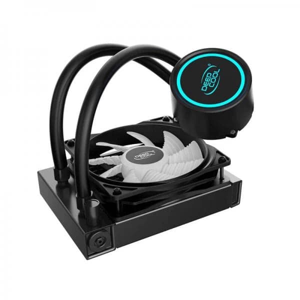 DEEPCOOL Gammaxx L120T Blue 120mm CPU Liquid Cooler (Black)