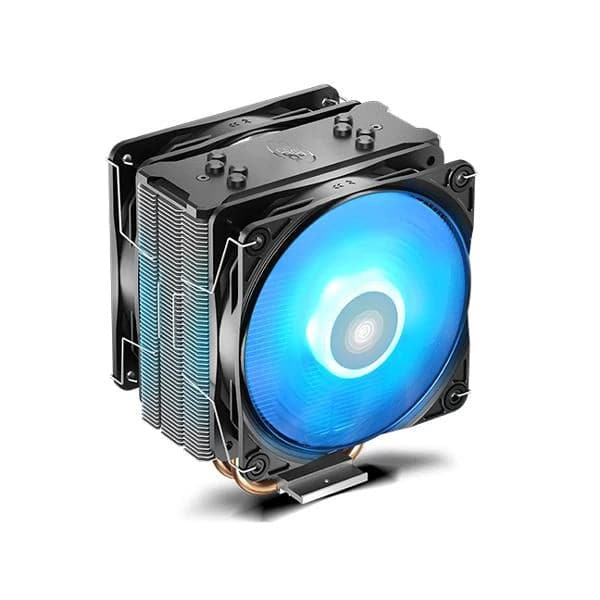 DEEPCOOL Gammaxx 400 Pro Blue LED 120mm Single Tower CPU Air Cooler (Black)