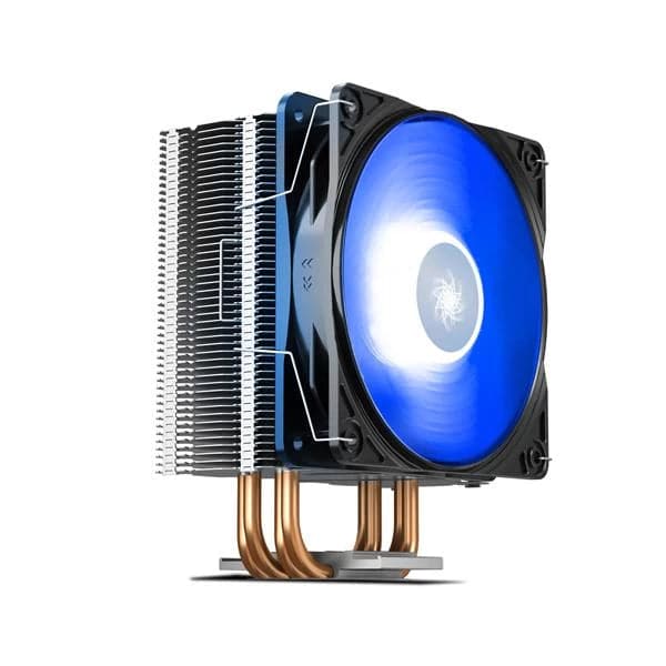 DEEPCOOL Gammaxx 400 V2 With Blue LED 120mm Single Tower CPU Air Cooler (Black)