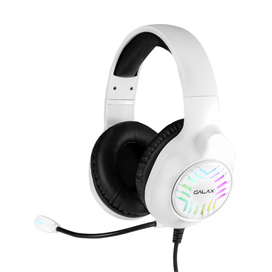 GALAX Sonar 02 Wired 7.1 Surround Gaming Headphone With Mic ( White ) ( PS/PC/MAC/Mobile Devices )