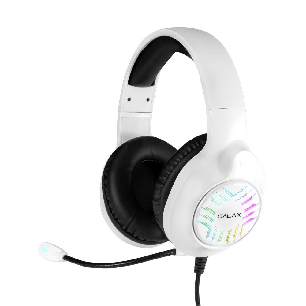 GALAX Sonar 02 Wired 7.1 Surround Gaming Headphone With Mic ( White ) ( PS/PC/MAC/Mobile Devices )