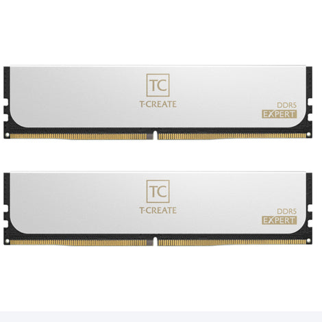 TEAMGROUP T-Create Expert 32GB ( 16GB x 2 ) 6000MHz DDR5 RAM ( White ) ( CL38 )