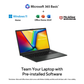 ASUS Vivobook Go 15, Student Laptop, AMD Ryzen 5 7520U (16GB/512GB/AMD Radeon Graphics/39.62 cms (15.6) FHD/Windows 11 Home/Office Home 2024 + M365 Basic (1 Year Validity) E1504FA-BQ2341WS
