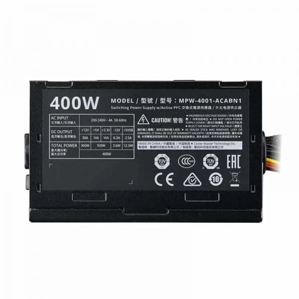 COOLER MASTER Elite V3 400W Non Modular ATX 2.0 Power Supply