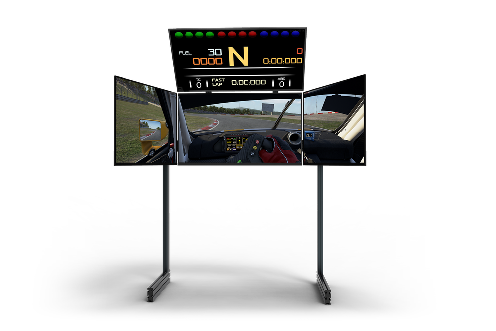 NEXT LEVEL RACING Elite Quad Monitor Stand Carbon Grey NLR-E008