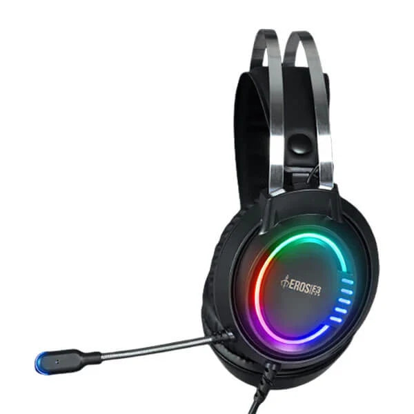 GAMDIAS Eros E3 RGB Wired Stereo Gaming Headphones With Mic ( Black ) ( PC/Mobile/Mac/XBox)