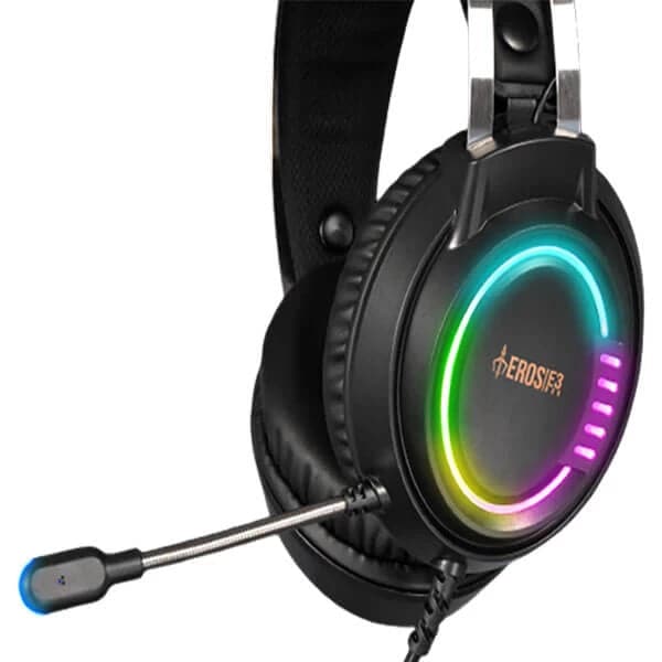 GAMDIAS Eros E3 RGB Wired Stereo Gaming Headphones With Mic ( Black ) ( PC/Mobile/Mac/XBox)