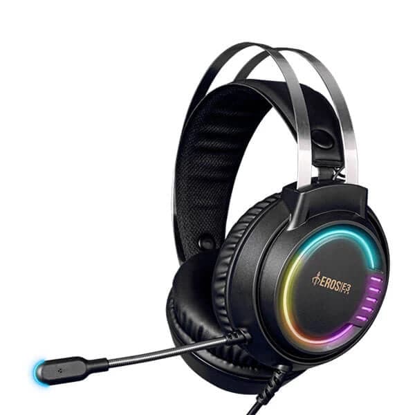 GAMDIAS Eros E3 RGB Wired Stereo Gaming Headphones With Mic ( Black ) ( PC/Mobile/Mac/XBox)