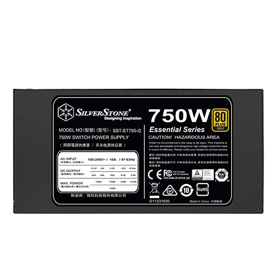 SILVERSTONE SST ET 750 G 750W 80+ Gold Fully Modular ATX 2.0 Power Supply