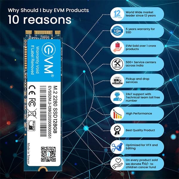 EVM 128GB M.2 SATA SATA 3 Internal Solid State Drive ( SSD )