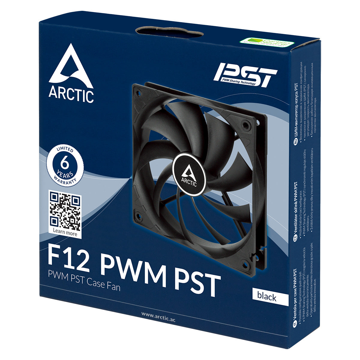 ARCTIC F12 PWM PST (BLACK)