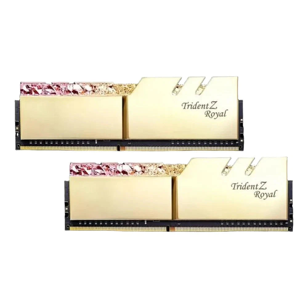 G.SKILL Trident Z Royal 16GB ( 8GB x 2 ) 3000MHz DDR4 RAM ( Gold )