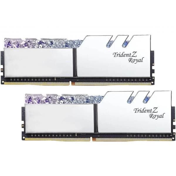 G.SKILL Trident Z Royal RGB 16GB ( 8GB x 2 ) 3600MHz DDR4 RAM ( Silver ) ( CL18 )