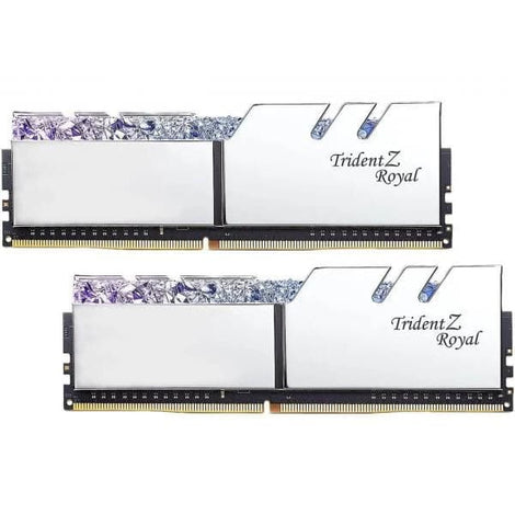 G.SKILL Trident Z Royal RGB 16GB ( 8GB x 2 ) 3600MHz DDR4 RAM ( Silver ) ( CL18 )