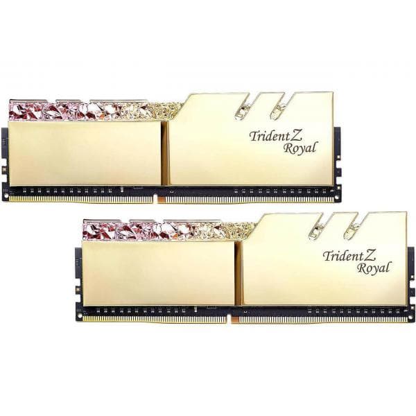 G.SKILL Trident Z Royal RGB 16GB ( 8GB x 2 ) 3600Mhz DDR4 RAM ( Gold ) ( CL16 )