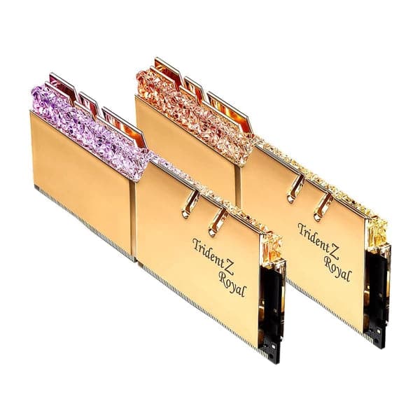G.SKILL Trident Z Royal 32GB ( 16GB x 2 ) 3600MHz DDR4 RGB RAM ( Gold ) ( CL19 )