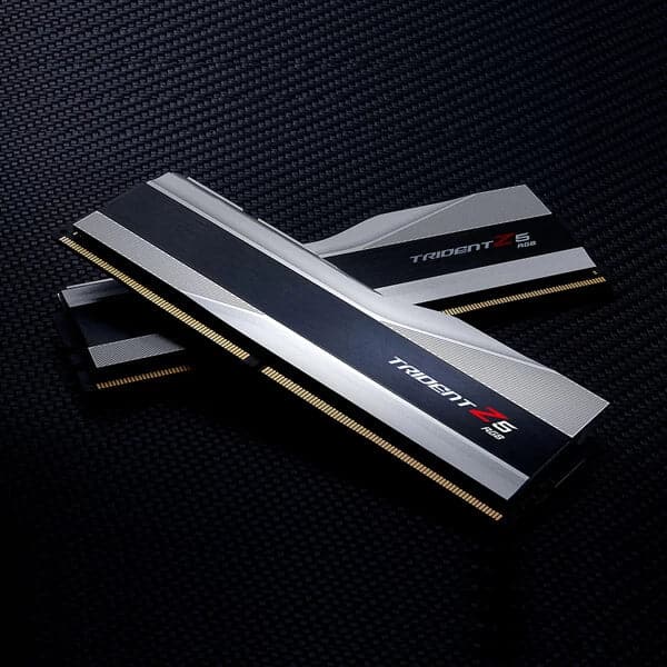 G.SKILL Trident Z5 RGB 32GB ( 16GBx2 ) 5200MHz DDR5 RAM ( Metallic Silver ) ( CL36 )