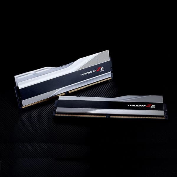 G.SKILL Trident Z5 RGB 32GB ( 16GBx2 ) 5200MHz DDR5 RAM ( Metallic Silver ) ( CL36 )