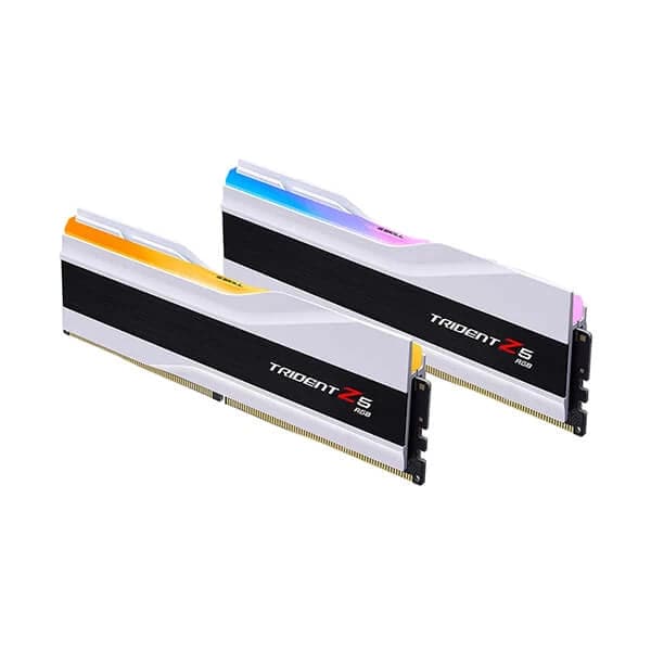 G.SKILL Trident Z5 RGB 64GB ( 32GBx2 ) 6000MHz DDR5 RAM ( Matte White ) ( CL36 )