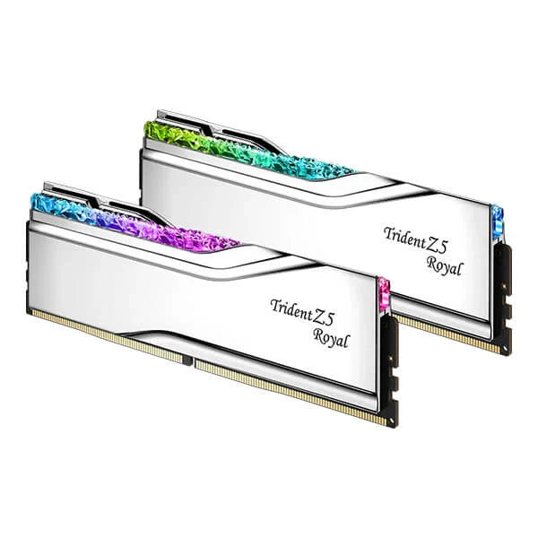 G.Skill Trident Z5 Royal RGB 32GB ( 16GB x 2 ) DDR5 7200MHz Desktop RAM ( Silver ) ( CL34 )