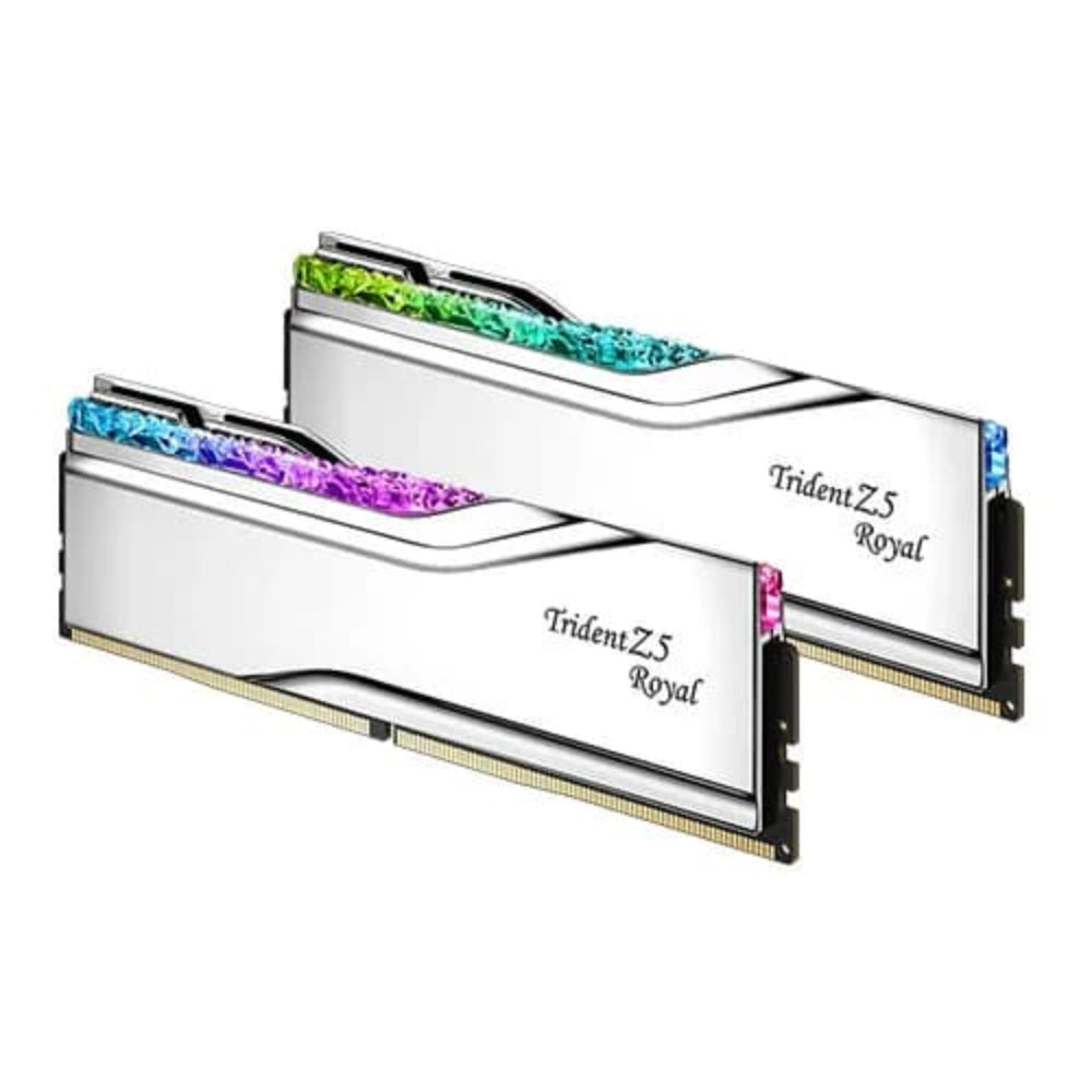 G.SKILL Trident Z5 Royal RGB 32GB ( 16GB x 2 ) 7600MHz DDR5 RAM ( Silver ) ( CL36 )