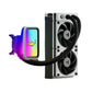 Hyte Thicc Q60 240mm CPU Liquid Cooler (Black and White)