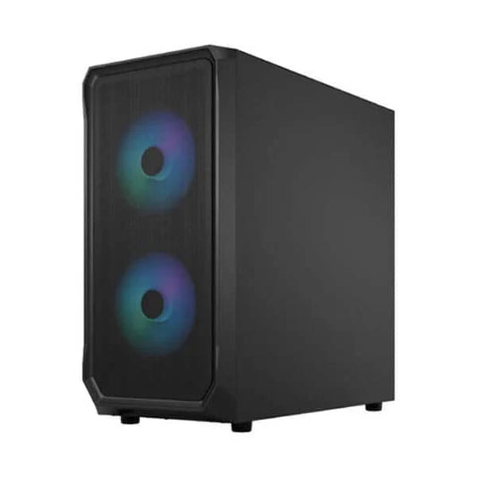 FRACTAL DESIGN Focus 2 Mesh RGB Clear Tint ATX Mid Tower Cabinet (Black)