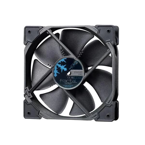 FRACTAL DESIGN Venturi HP-12 120mm PWM Non-RGB Cabinet Fan (Black) (Single Pack)