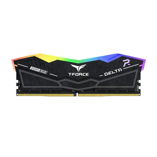 TEAMGROUP T-Force Delta RGB 16GB (16GBx1) DDR5 5200MHz Desktop RAM (Black) ( CL40 )