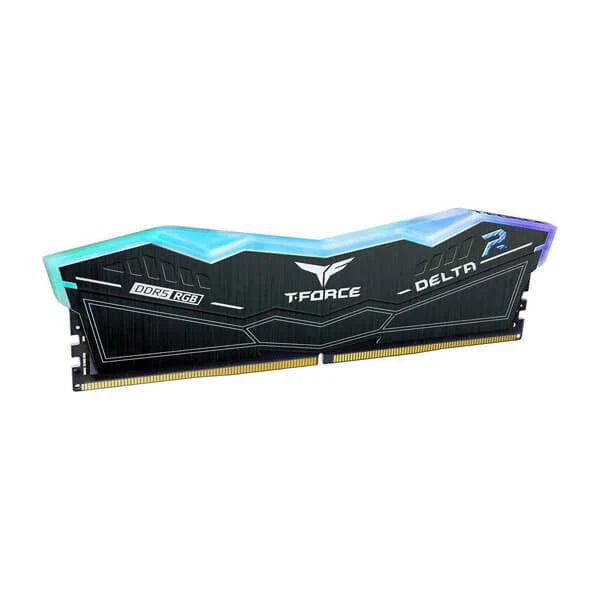 TEAMGROUP T-Force Delta RGB 32GB ( 16GBx2 ) 5200MHz DDR5 RAM (Black) ( CL40 )