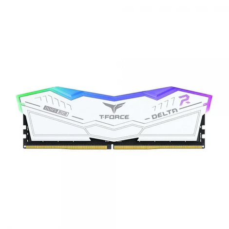 TEAMGROUP T-Force Delta RGB 32GB ( 32GB x 1 ) 5200MHz DDR5 Ram (White) ( CL40 )