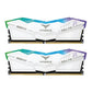 TEAMGROUP T-Force Delta RGB 32GB ( 16GBx2 ) 5200MHz DDR5 RAM (White) ( CL40 )