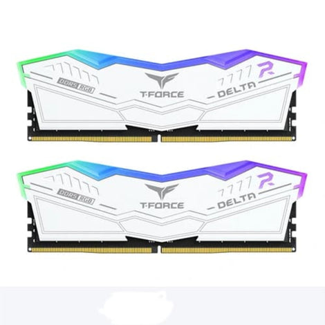 TEAMGROUP Delta RGB 32GB ( 16GB x 2 ) 6000MHz DDR5 RAM ( White ) ( CL30 )