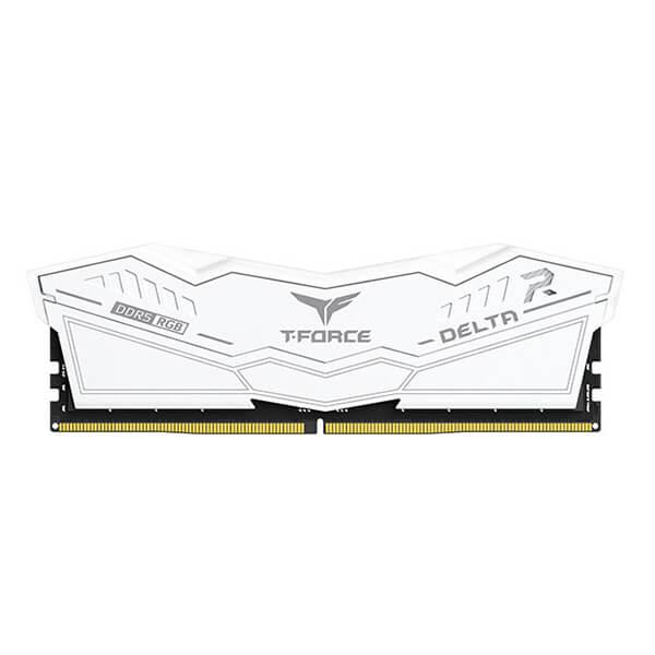 TEAMGROUP T-Force Delta RGB 32GB ( 16GB x 2 ) 6400MHz DDR5 RAM ( White ) ( CL40 )