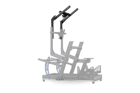 NEXT LEVEL Racing F-GT Elite Direct Mount Overhead Monitor Add-On- Carbon Grey NLR-E016