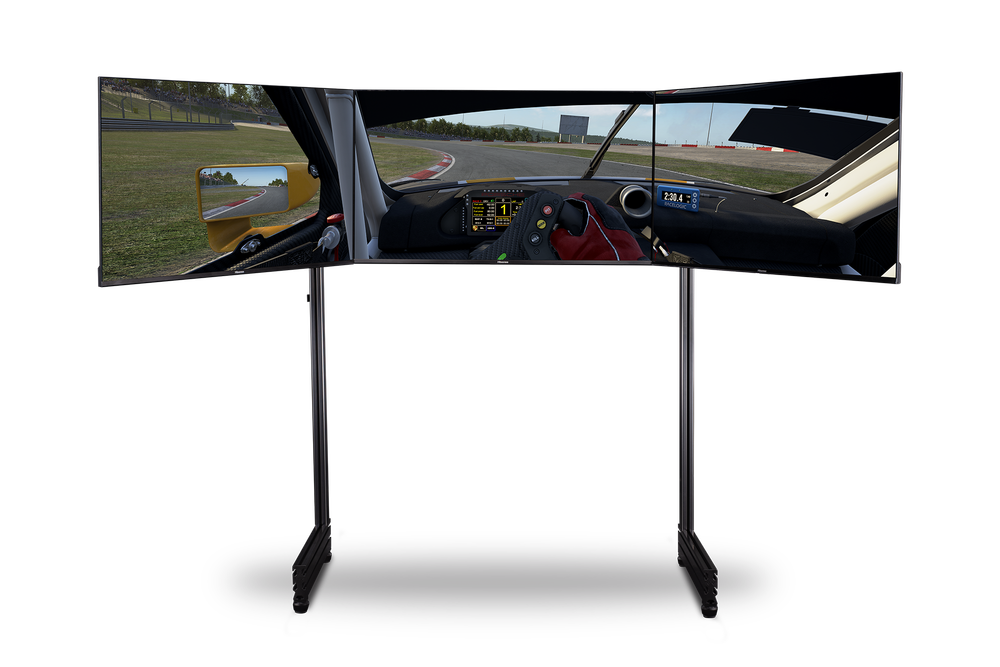 NEXT LEVEL RACING Elite Free Standing Triple Monitor Stand Add-On Carbon Grey NLR-E006