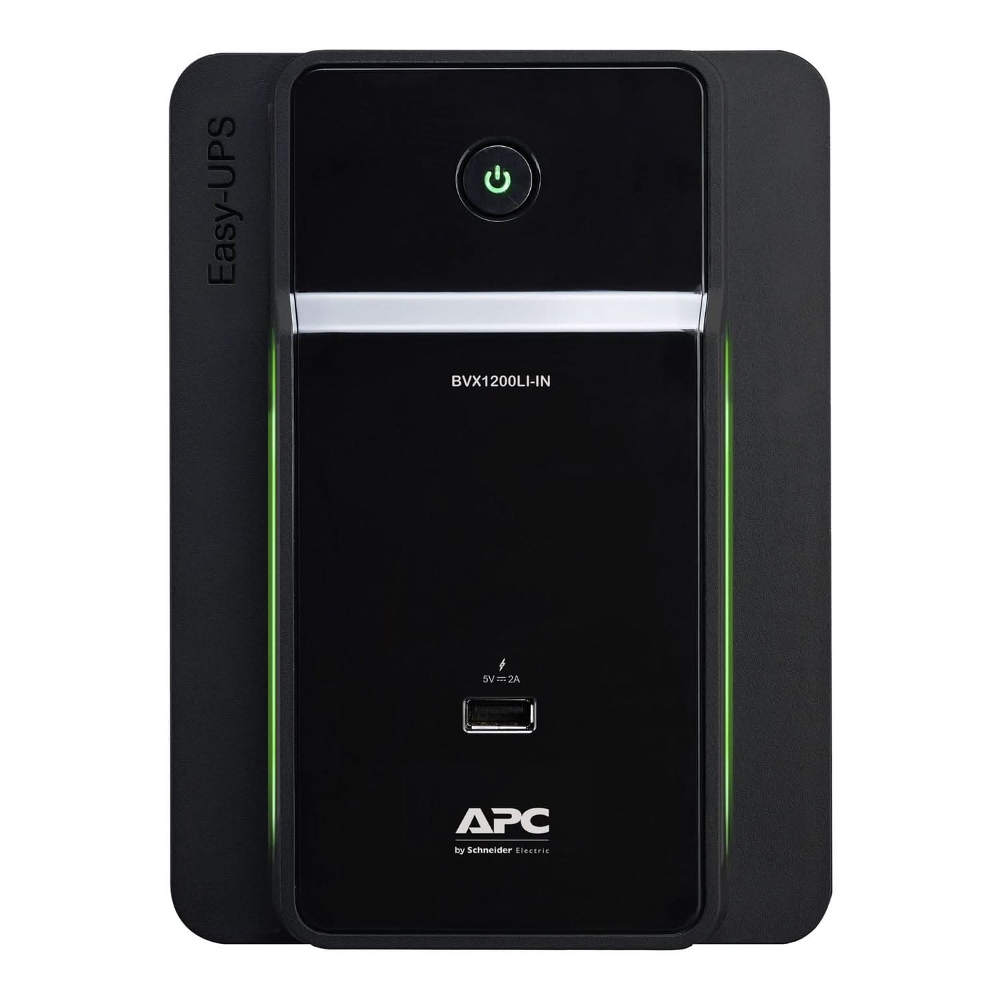 APC EASY UPS BVX1200LI-IN 1200VA/650W | 230V | 6 INDIA 3-PIN 6A OUTLETS | VISUAL LED AND AUDIBLE ALARMS | USER REPLACABLE BATTERY | 2 YEARS WARRANTY ON UPS & 1 YEAR WARRANTY ON BATTERY