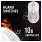 COSMIC BYTE Firestorm Wired Ergonomic RGB Gaming Mouse ( 12400DPI / 7 Macro Buttons ) ( White )